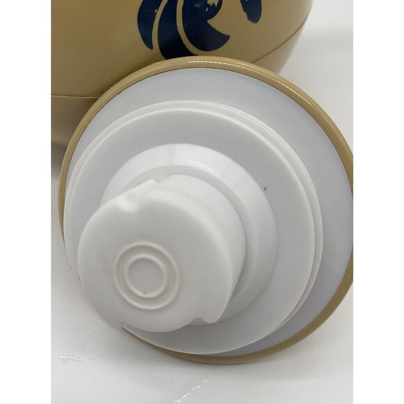 Vntg Pfaltzgraff Melamine Insulated Carafe Folk Art Blue Bird Cottage Core Read - Picture 7 of 9